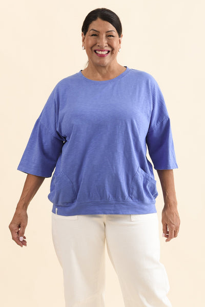 Mazie Blue Cotton Sweat