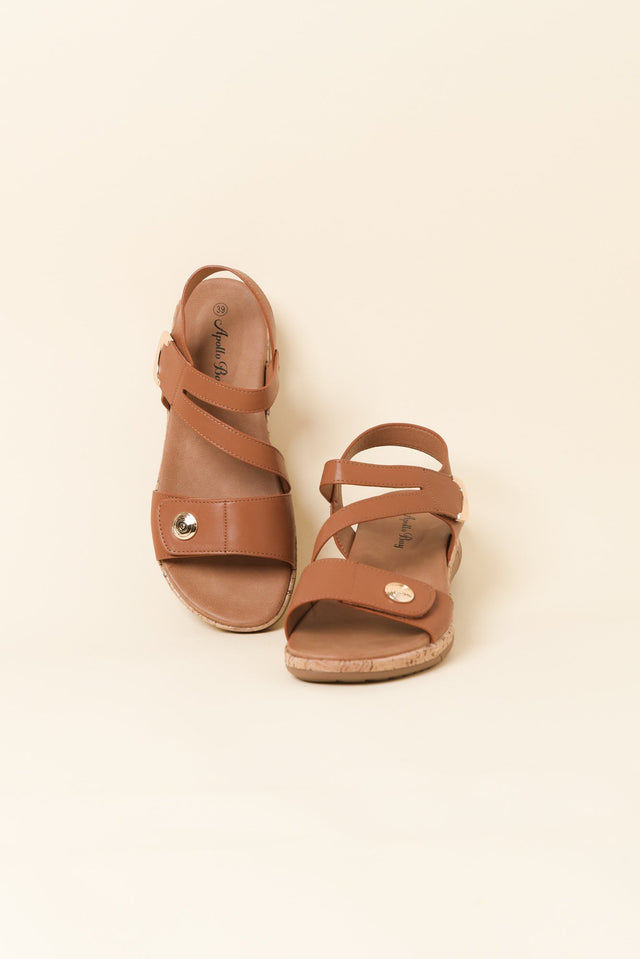 Meadow Tan Velcro Sandal