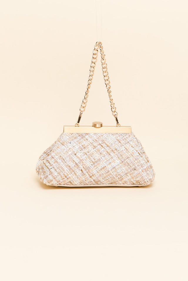 Mia Blush Boucle Clutch image 1