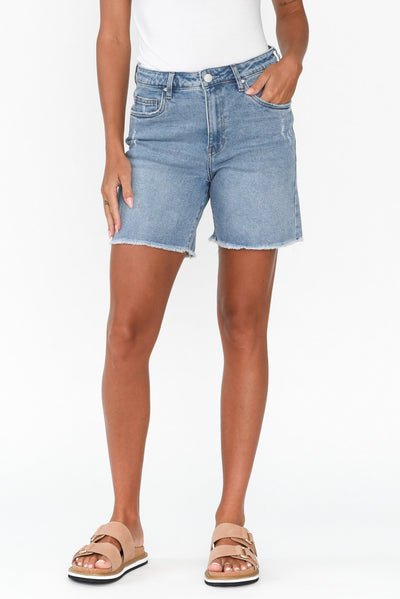 Millie Light Blue Denim Shorts