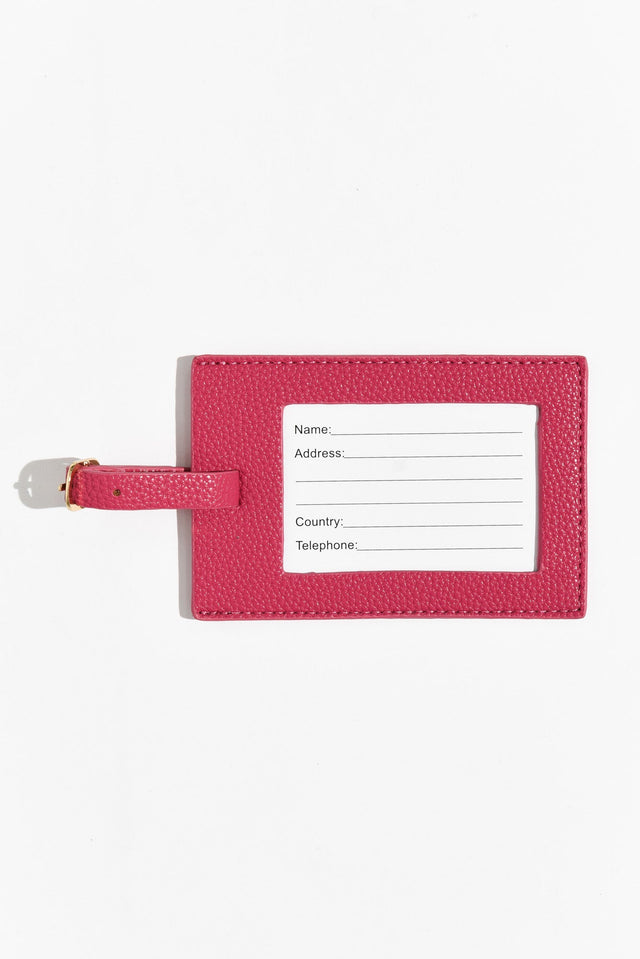 Mims Pink Luggage Tag