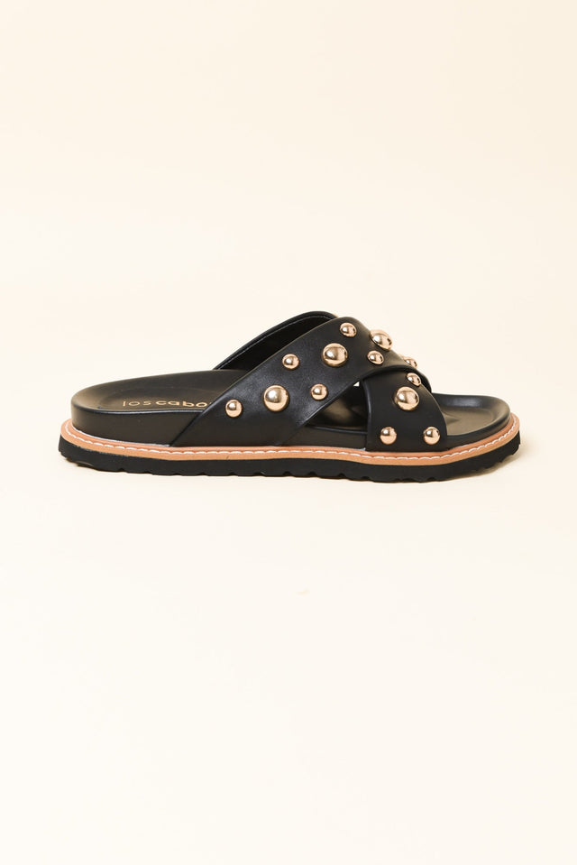 Mode Black Studded Slide