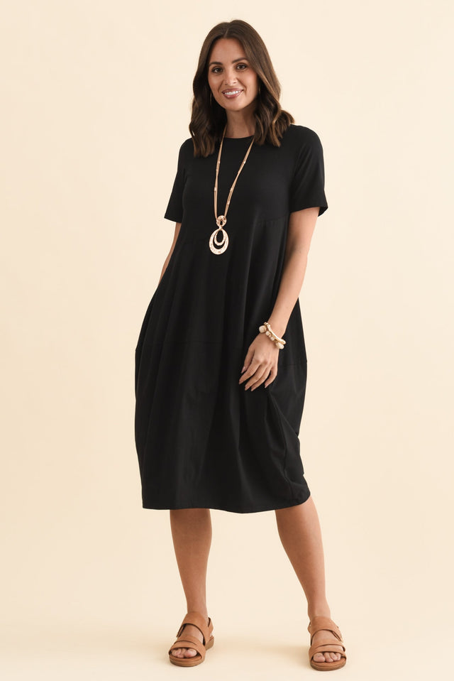Morgan Black Diagonal Seam Dress,Brunette model,alt text|model:MJ image 8