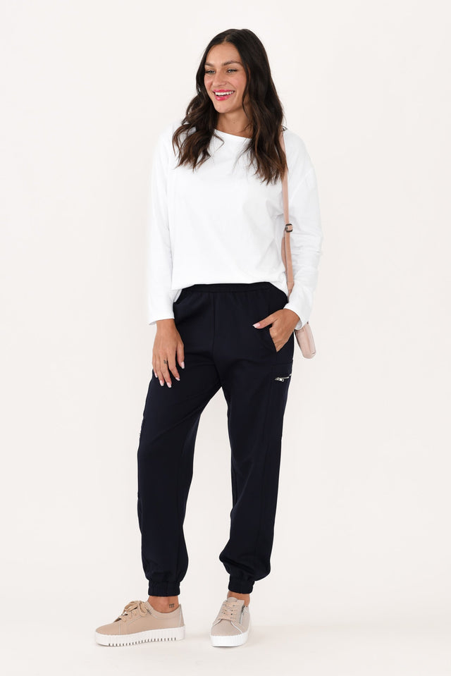 Moya White Cotton Hi Lo Top image 4