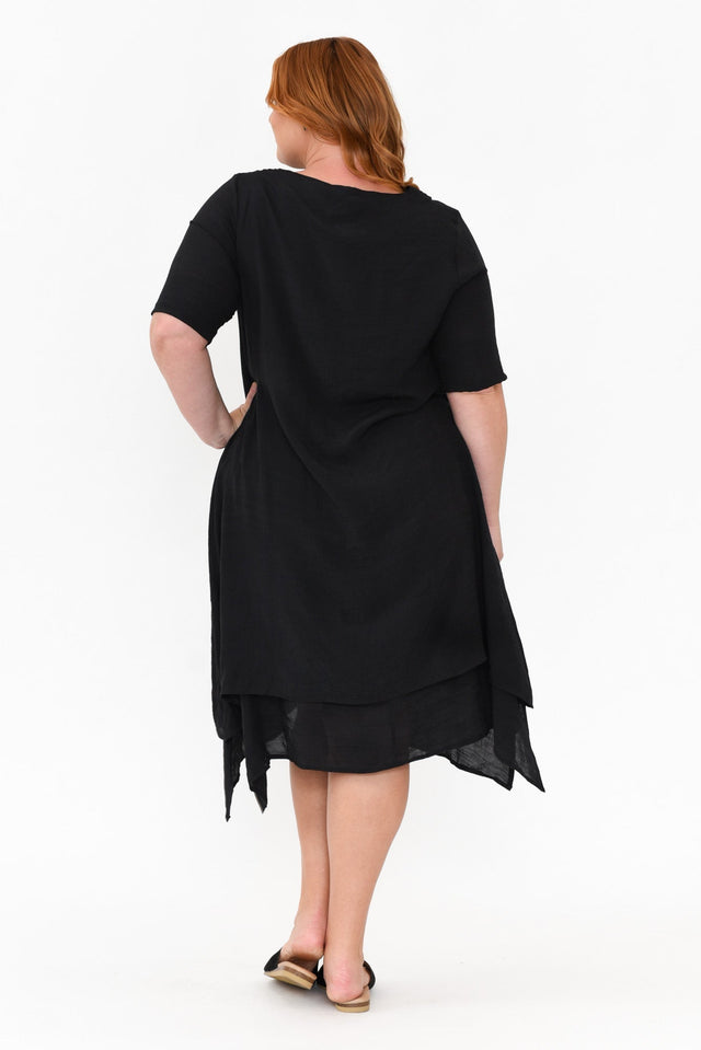 Nala Black Layers Dress,Blonde model,alt text|model:Caitlin image 12