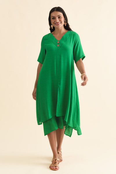 Nala Green Layers Dress