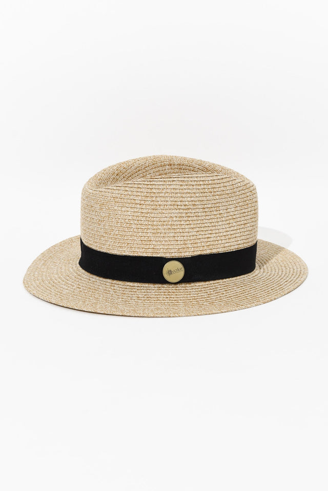 Natural Wide Brim Travel Fedora