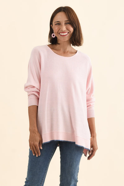Nick Blush Organic Cotton Knit Jumper
