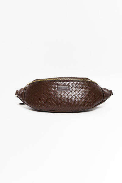 Nomad Brown Woven Sling Bag