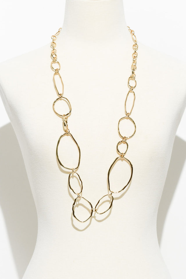 Nona Gold Circle Necklace image 2
