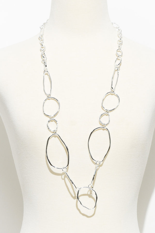 Nona Silver Circle Necklace image 2