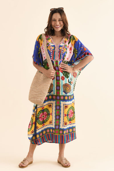 Normie Blue Seaside Kaftan