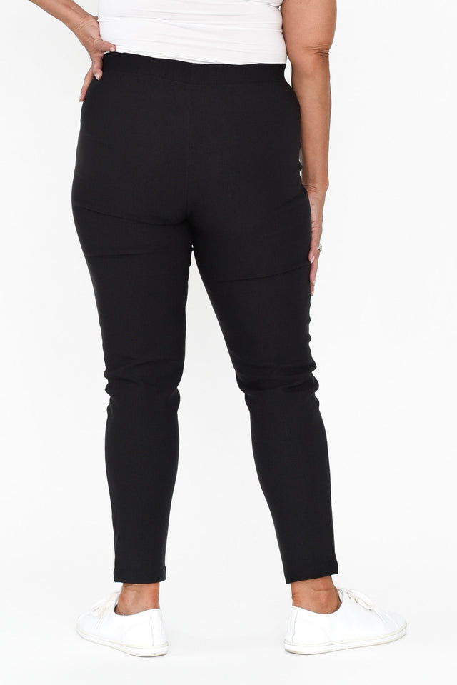 Olympia Black Straight 7/8 Pants,Brunette model,alt text|model:Pilita image 11