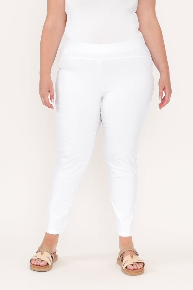 Olympia White Straight 7/8 Pants,Blonde model,plus-size,curve-bottoms,plus-size-Pants,plus-size-work-edit,alt text|model:Caitlin image 10
