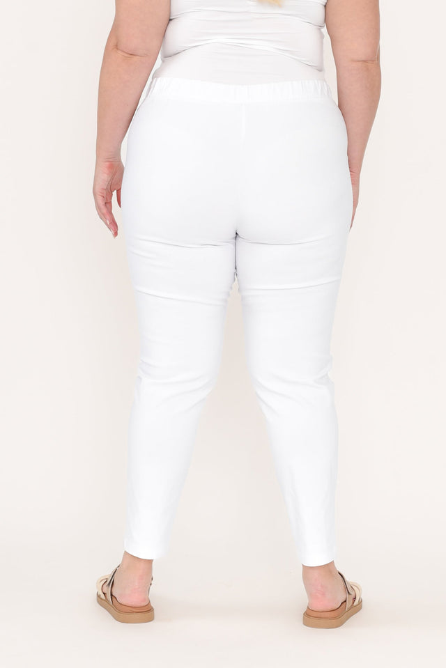Olympia White Straight 7/8 Pants,Blonde model,alt text|model:Caitlin image 13