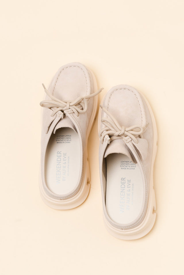 Opex Beige Leather Mule image 4