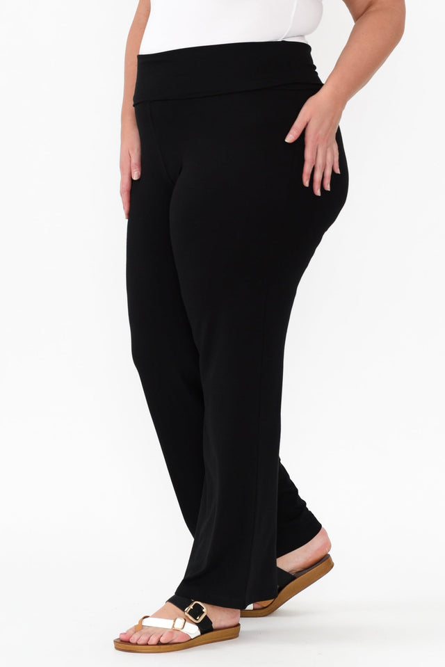Pamela Black Bamboo Pants,Blonde model,alt text|model:Caitlin image 11