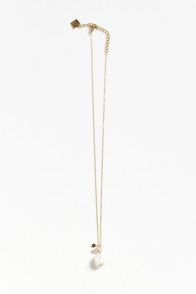 Pamela Gold Plated Pearl Necklace