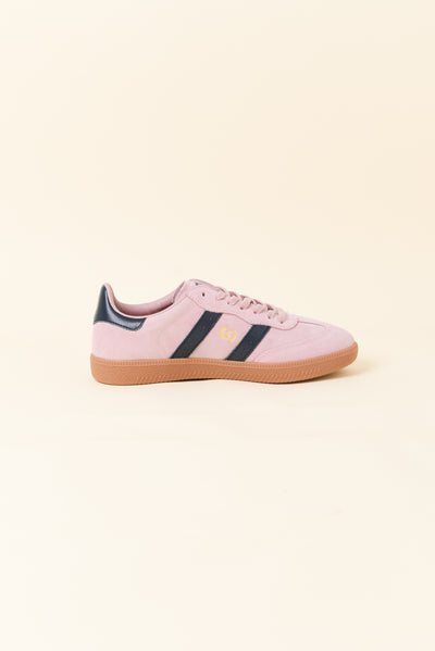 Parallel Blush Contrast Suede Sneaker