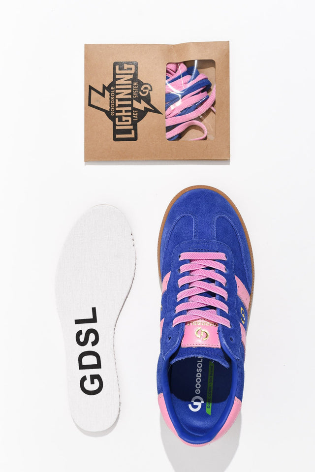 Parallel Cobalt Contrast Suede Sneaker image 8