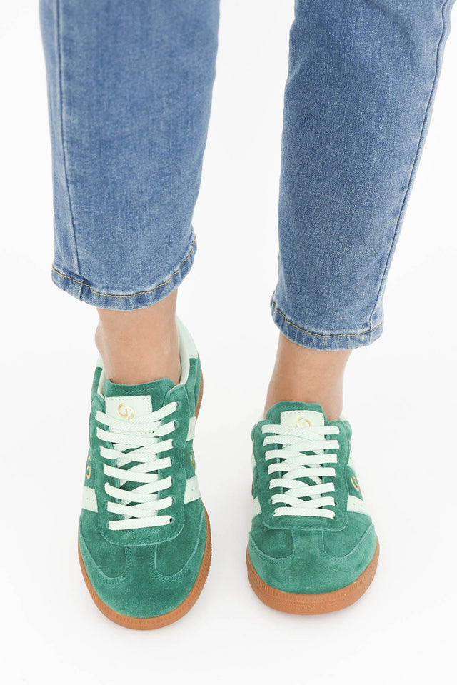 Parallel Green Contrast Suede Sneaker image 9