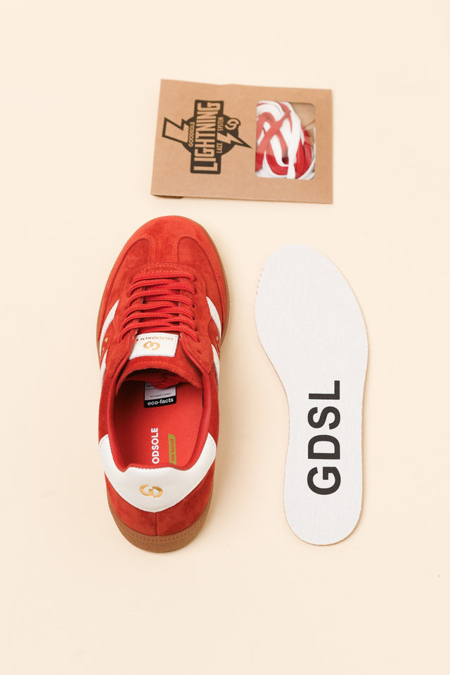 Parallel Red Contrast Suede Sneaker image 4