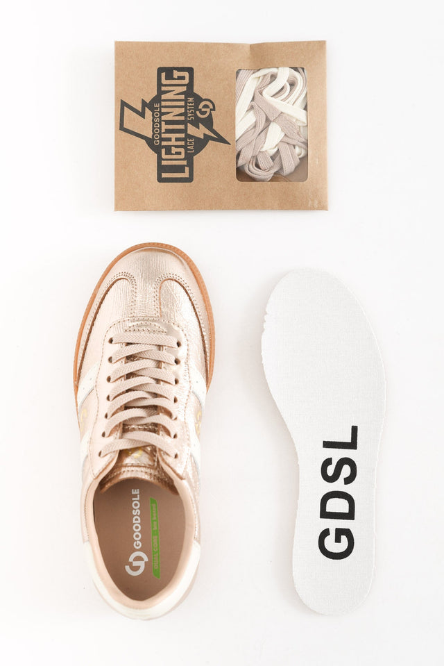 Parallel Rose Gold Contrast Leather Sneaker image 6