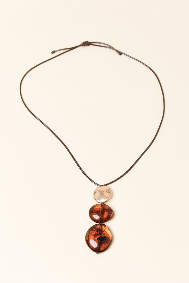 Pelia Amber Tiered Necklace image 1