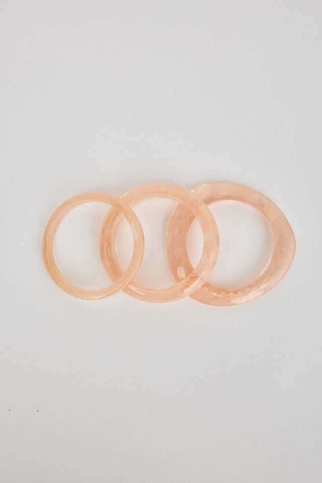 Perla Pink Bangle Set
