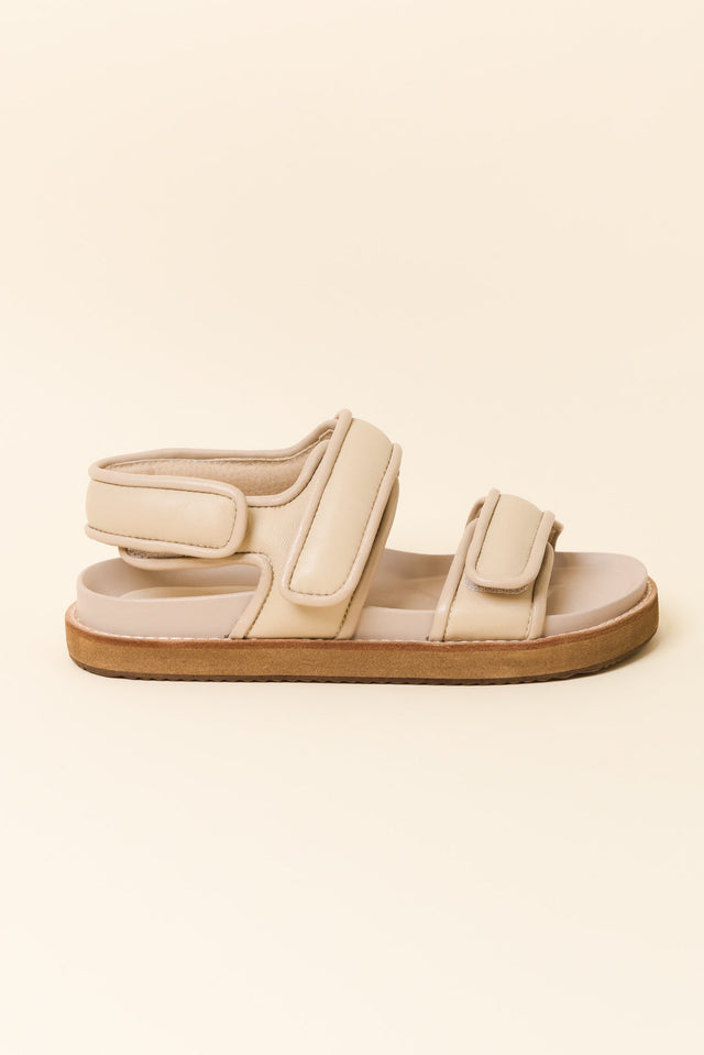 Peta Beige Leather Strappy Sandal image 1