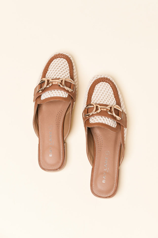 Pimms Tan Leather Buckle Mule image 4