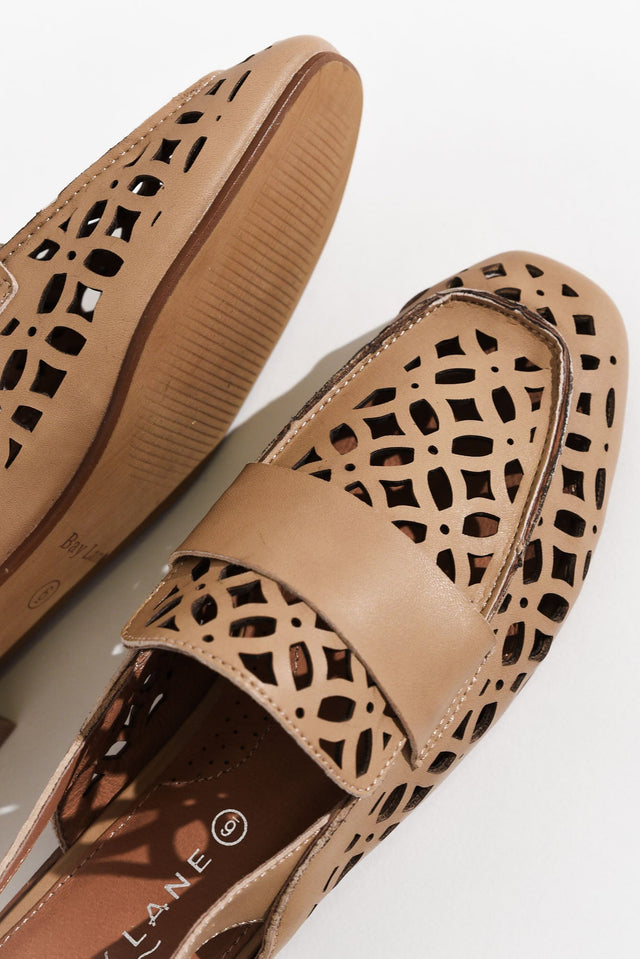 Prima Taupe Leather Slingback Loafer image 4