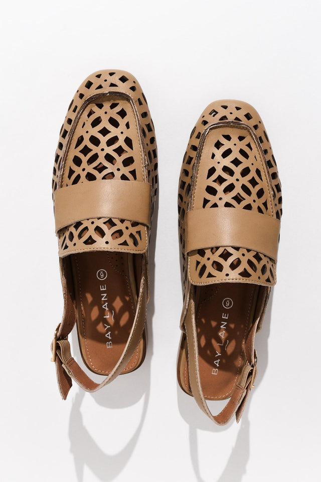 Prima Taupe Leather Slingback Loafer image 5