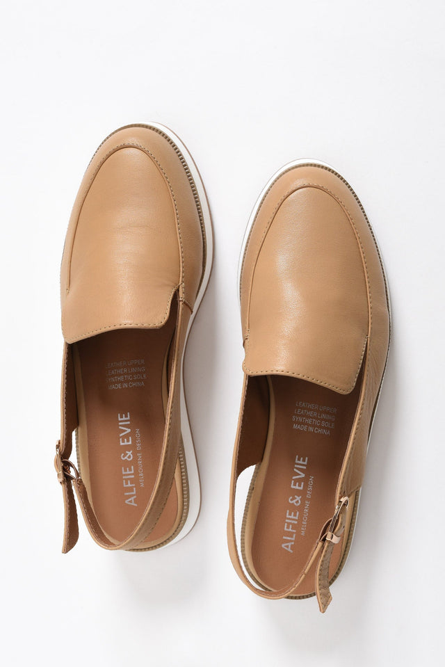 Quake Camel Leather Slingback Loafer image 3