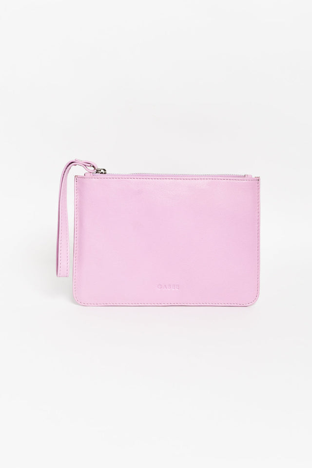 Queens Blush Leather Clutch image 1
