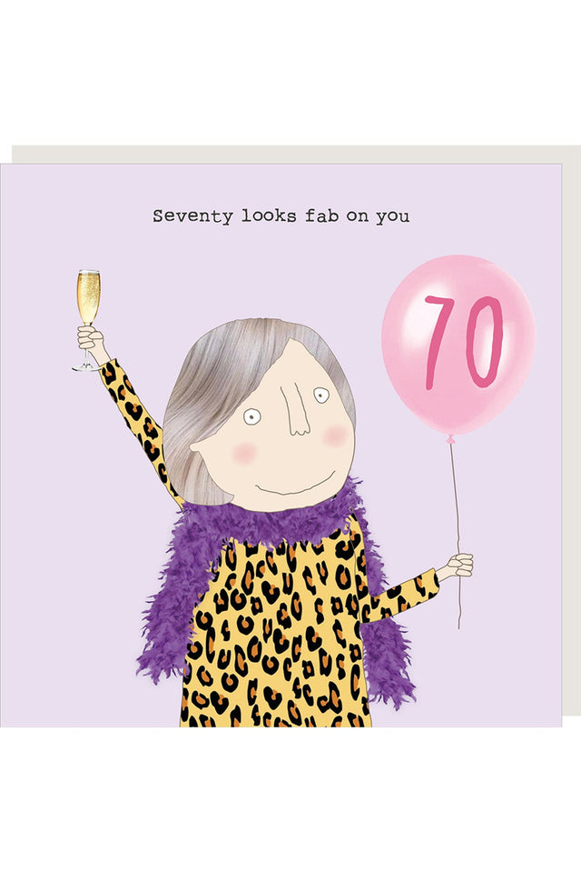 70 Years Fab Birthday Card