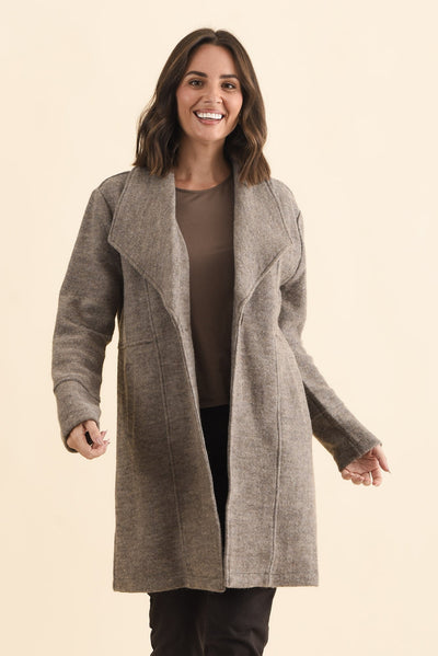 Raquel Taupe Wool Coat