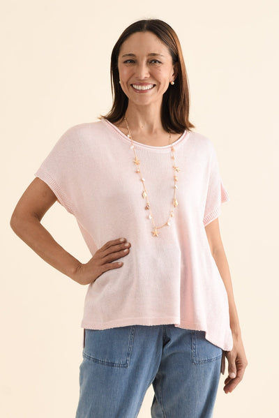 Rawlins Pink Cotton Knit Top