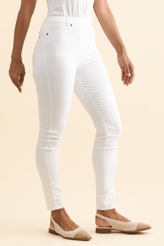 Reed White Stretch Cotton Pants image 6