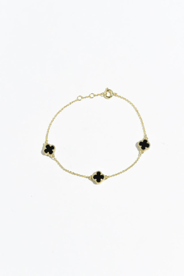 Reign Black Stone Bracelet