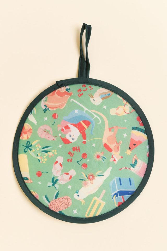 Remi Green Holiday Twist Fan