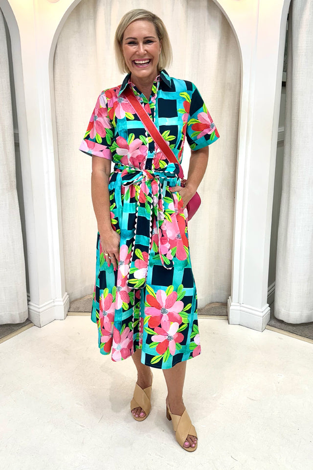 Como Pink Bloom Cotton Dress image 8