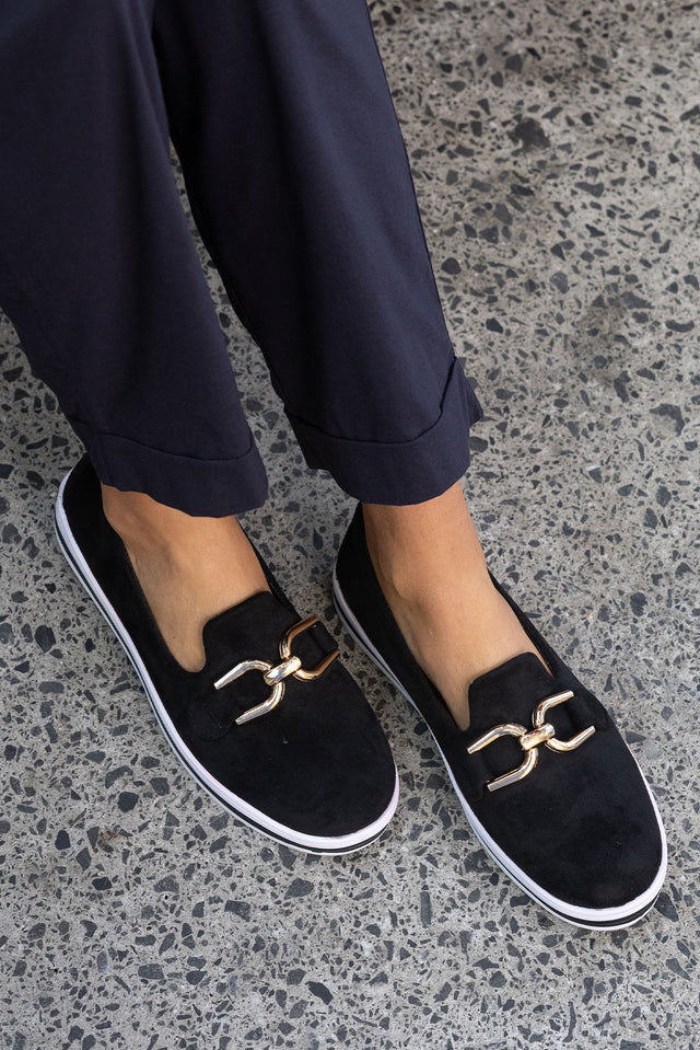 Nature Black Platform Loafer