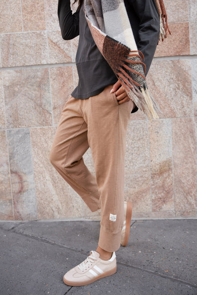 Fundamental Brunch Mocha Cotton Sweatpants