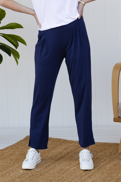 Lopez Navy Pocket Pants - Petite