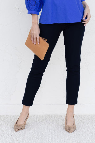 Olympia Black Straight 7/8 Pants