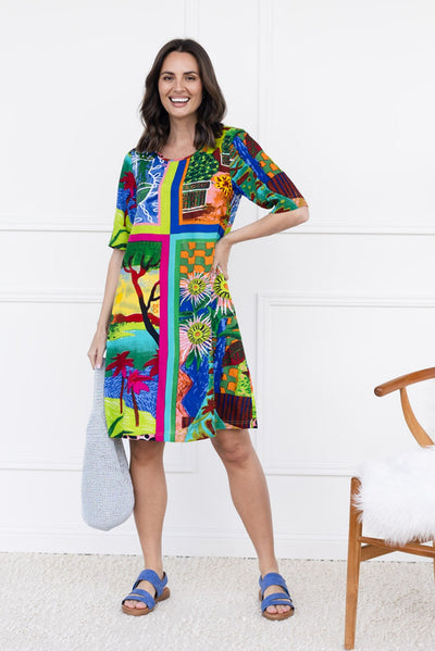 Lincoln Green Meadow Pocket Dress