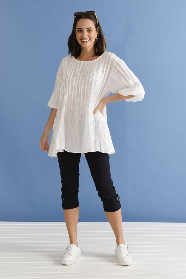 Selma White Crinkle Cotton Top,the-art-of-cruise-packing image 12