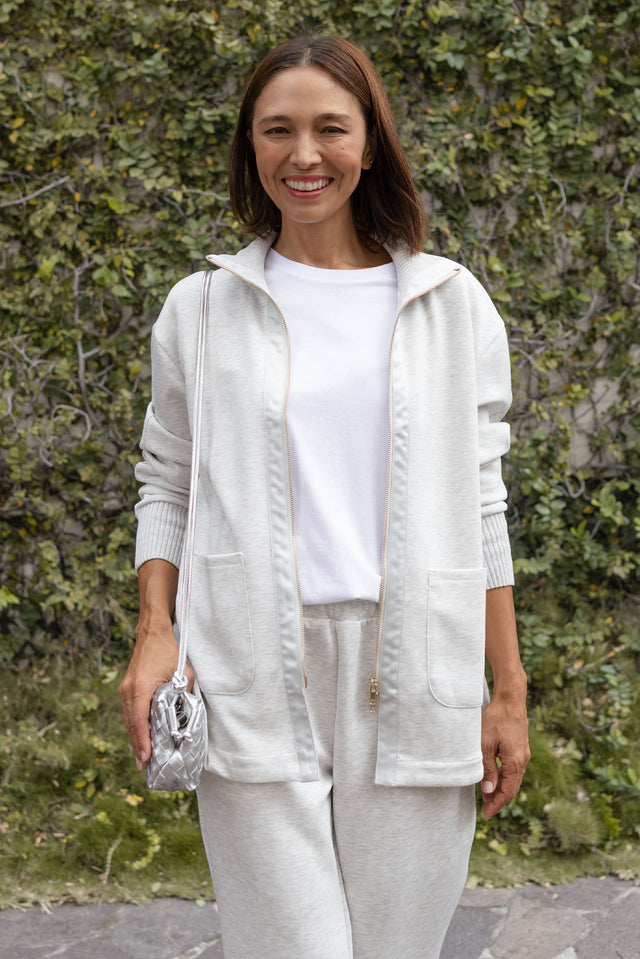 Sabi Grey Zip Sweatshirt image 1