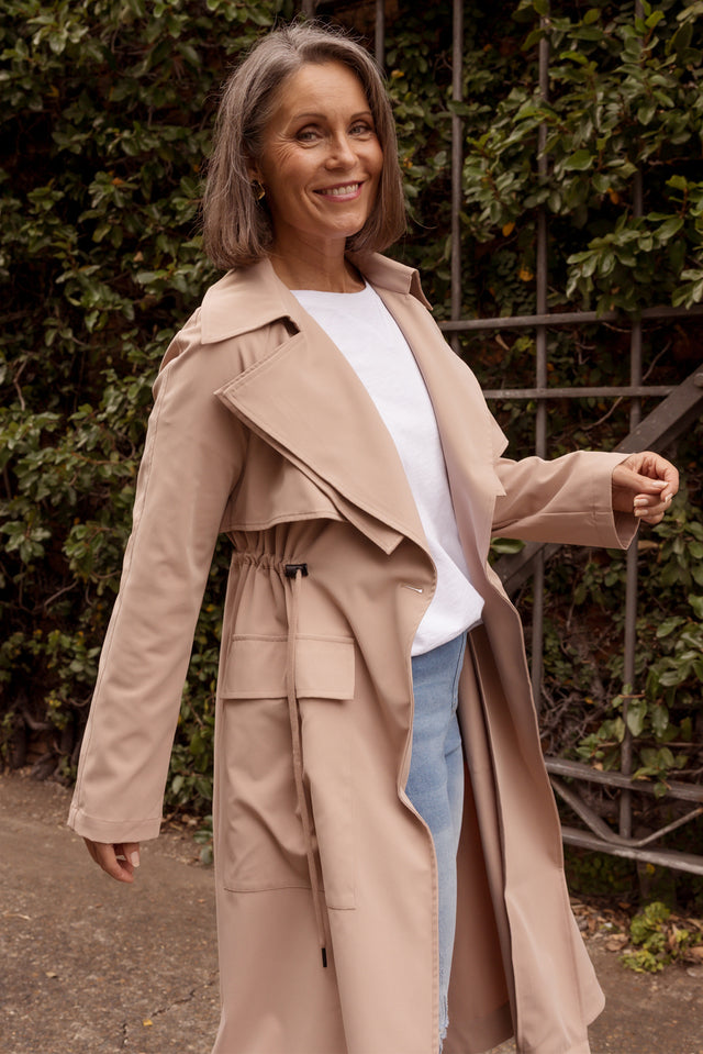 Parker Beige Tie Coat image 1